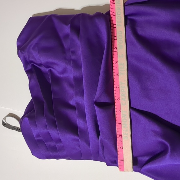 Alfred Angelo strapless formal purple maxi dress women size 4 - Picture 7 of 7